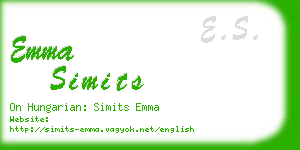 emma simits business card